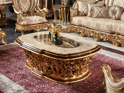 Luxury European Palace Style Antique Sofa Set