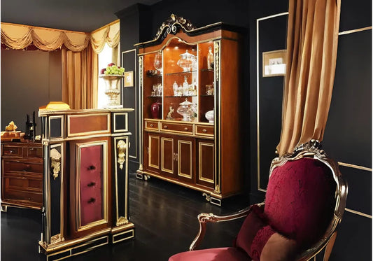 Luxury Liquor Vitrine with Mirror