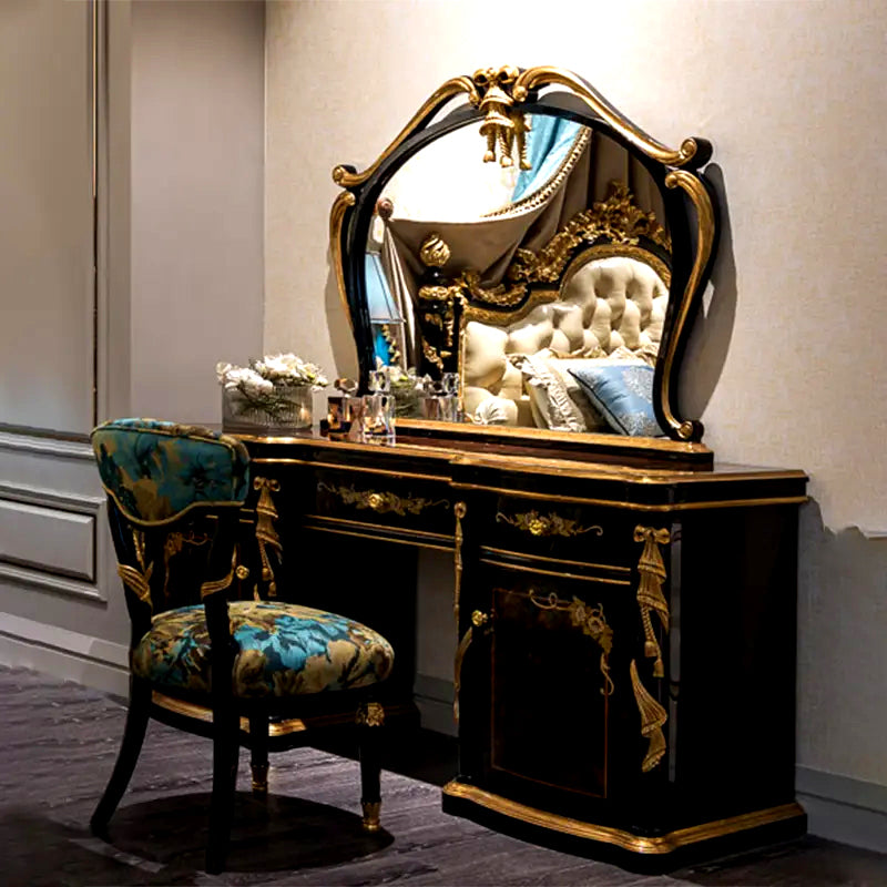 Luxury Modern French Style Carving Dressing Table