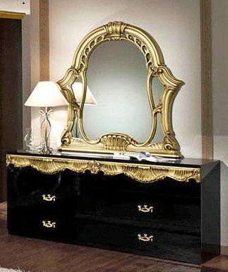 Indore Vintage Black Gold Bed Set