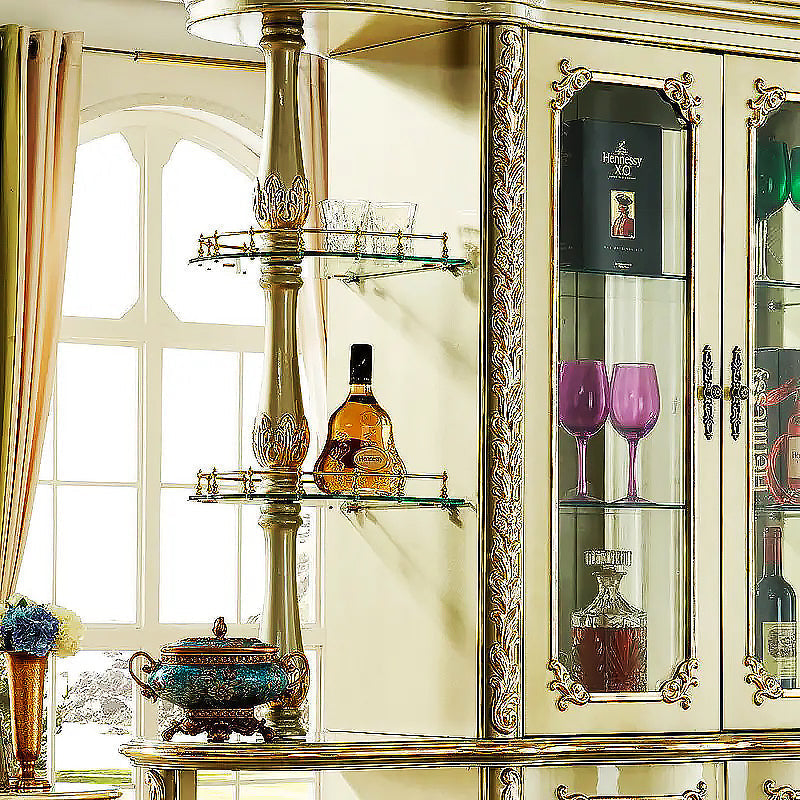 Luxury Classic Glass Display Vitrine with Lights