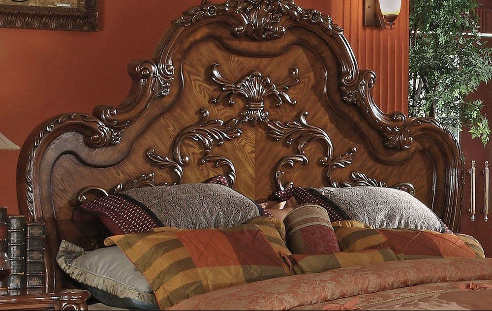 Riyadh Carved Antique Bed Set