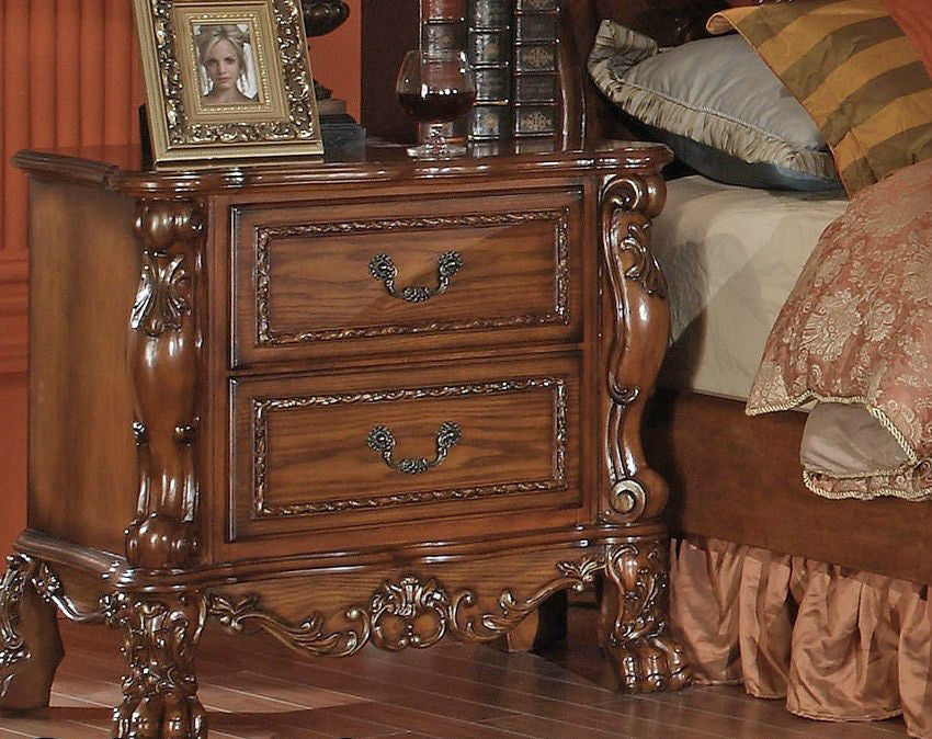 Riyadh Carved Antique Bed Set