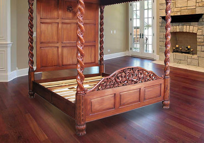 Elegant Designer Canopy Wooden Bed