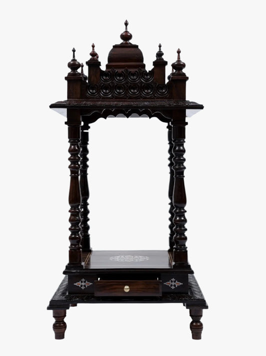 Designer Wooden Temple with Drawer