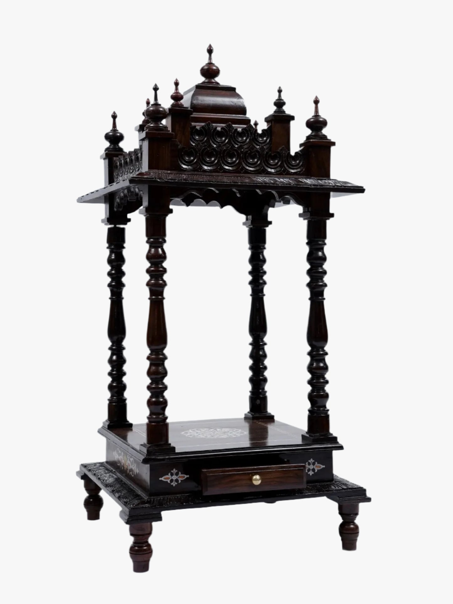 Designer Wooden Temple with Drawer