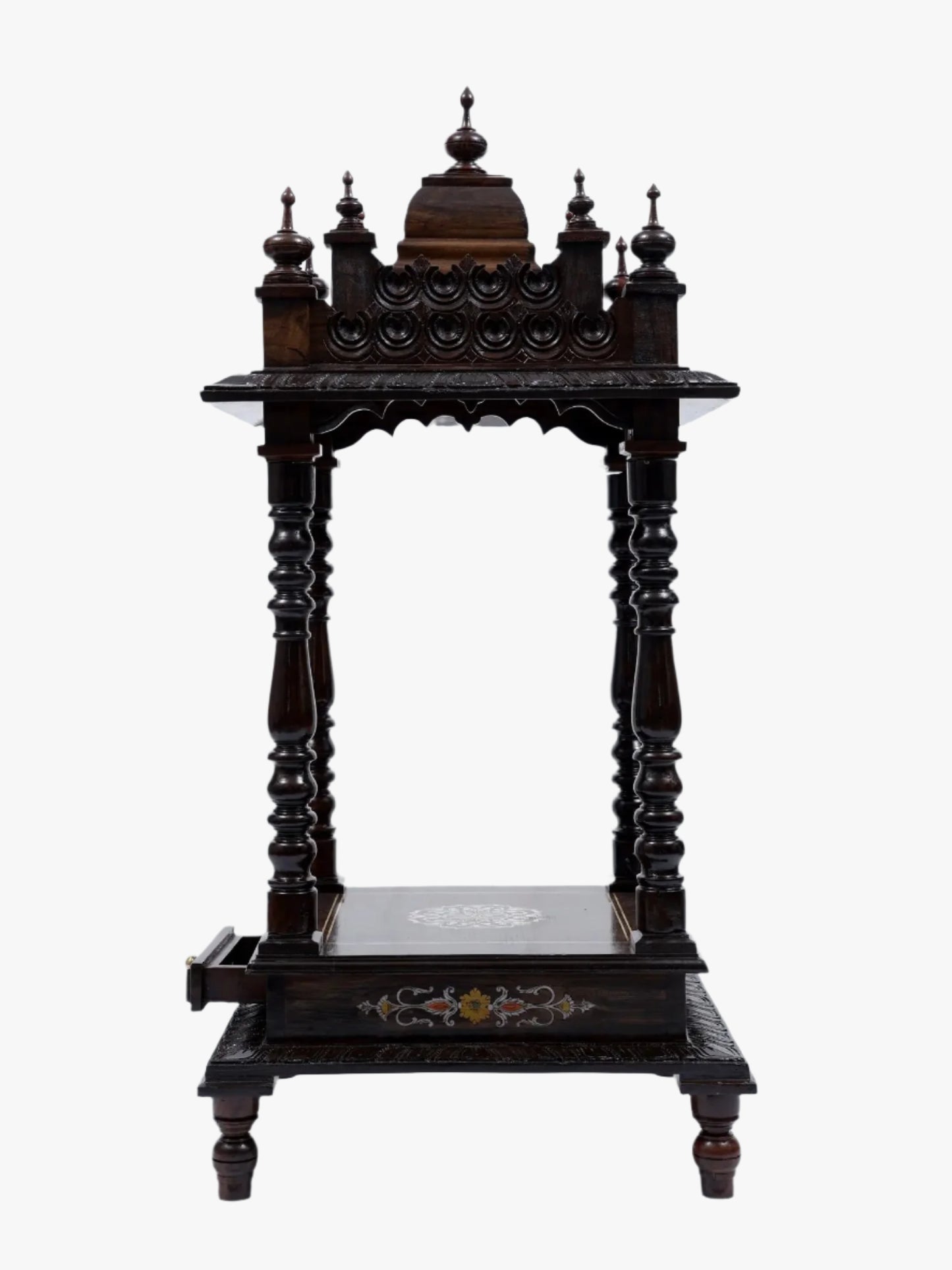 Designer Wooden Temple with Drawer