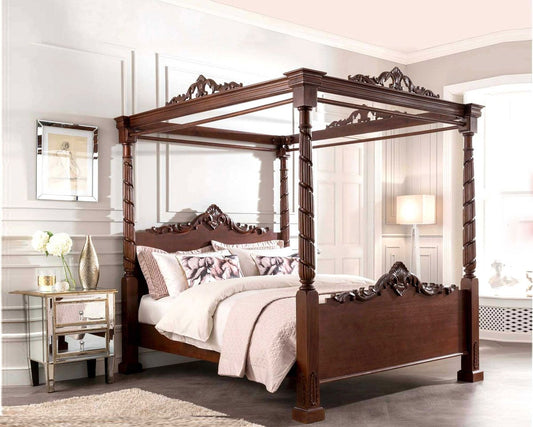 French Classic Kolkata Four Poster Bed