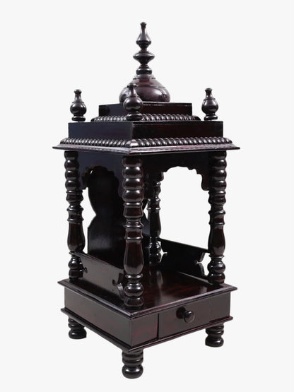 Designer Wooden Temple with Drawer