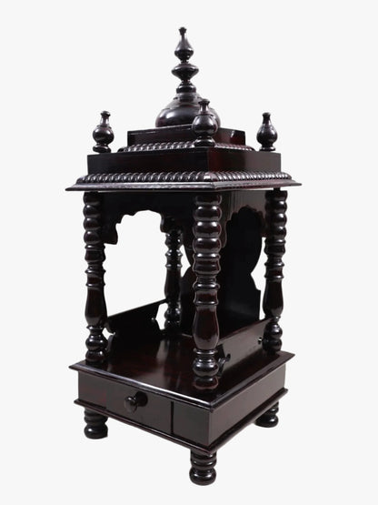 Designer Wooden Temple with Drawer