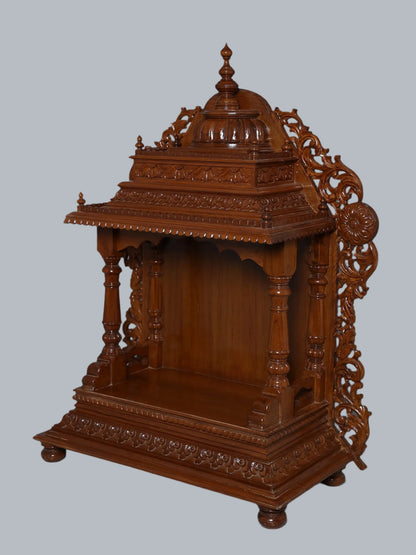 Large Designer Teakwood Temple | Wooden Puja Mandir