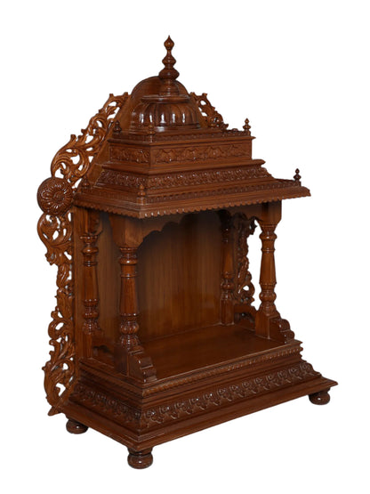 Large Designer Teakwood Temple | Wooden Puja Mandir