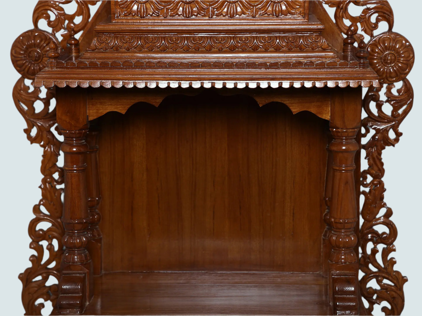 Large Designer Teakwood Temple | Wooden Puja Mandir