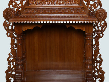 Large Designer Teakwood Temple | Wooden Puja Mandir