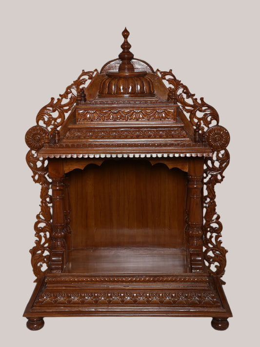 Large Designer Teakwood Temple | Wooden Puja Mandir