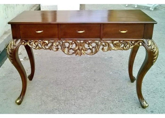 Teak Wood Classic Console Table Con30