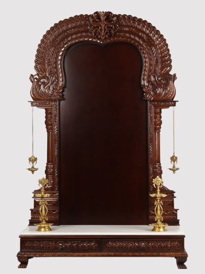 Super Large Thiruvachi Wooden Frame For Hindu Idols | Made In India | Wood and Marble