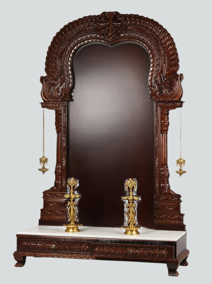 Super Large Thiruvachi Wooden Frame For Hindu Idols | Made In India | Wood and Marble