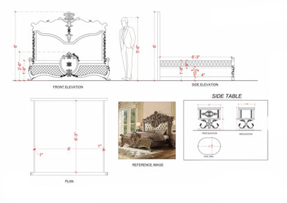 Royal Classic Teak Wood Mysur  Bedroom Set